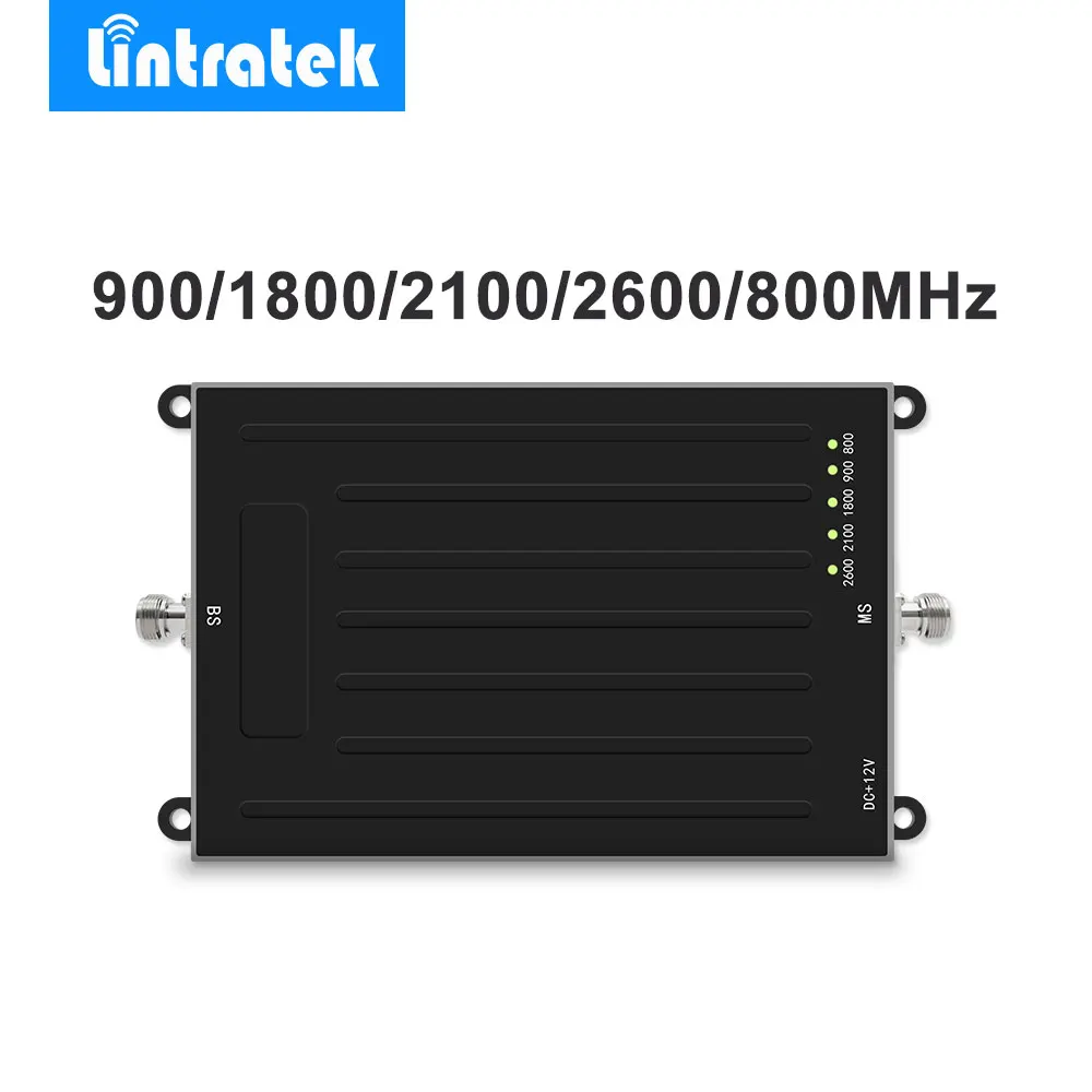 

Lintratek Signal Booster ALC AGC Mobile Phone Amplificateur Ampli for 2G 3G 4G LTE 900/1800/2100/800/2600MHz Amplificador Movil@