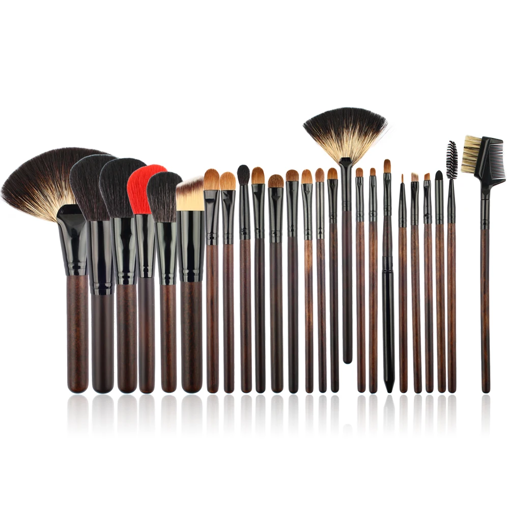 ISMINE Makeup Brush Set Powder Foundation 25Pcs Professional Face Eyeshadow Make Up Brushes Cosmetic Tool with Woven Bag | Красота и