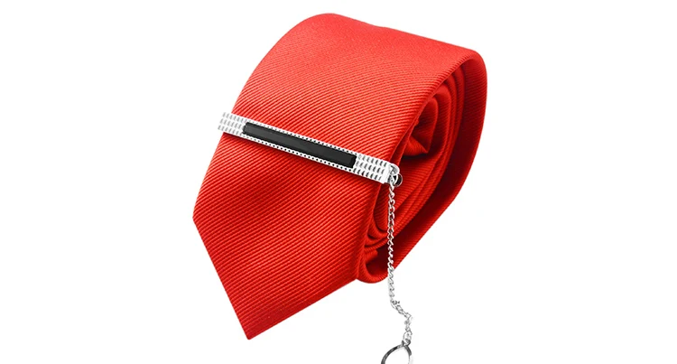 SAVOYSHI классический зажимы для галстуков для Для мужчин высокое качество квадратный, из черного стекла галстук бар застежка зажим для