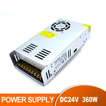 

Stable quality New Model 360W 24V 15A Switching Power Supply Driver Supplies AC 220V 110V Input to DC24V SMPS For CNC CCTV Motor