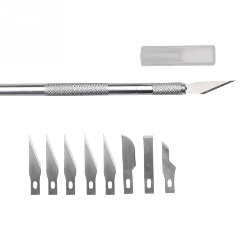 

9 Blades Wood Carving Tools Fruit Food Craft Sculpture Engraving Knife Scalpel DIY Carpenter Tools