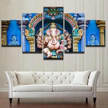 

5 pcs,Full Square 5D DIY Diamond Painting India Ganesh,Wall Decor,3d,Diamond Embroidery Cross Stitch,Mosaic,stickers,gifts