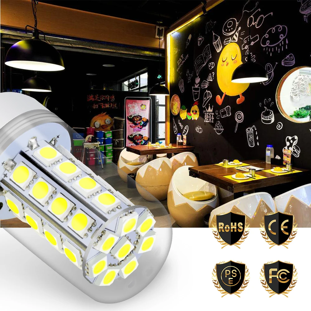 

E27 Led Corn Light Bulb E14 Led Lamp 220V Bombillas 27 30 36 48leds Candle Light For Home 5050 SMD Lampada Energy Saving Bulb