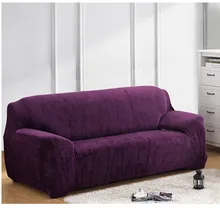 Purple Sofa Cover And Get Free Shipping On Aliexpress Thick Velvet Plush Sofa Slipcover Pixel Stretch Fashion Couch Cover Grey Purple Anti
