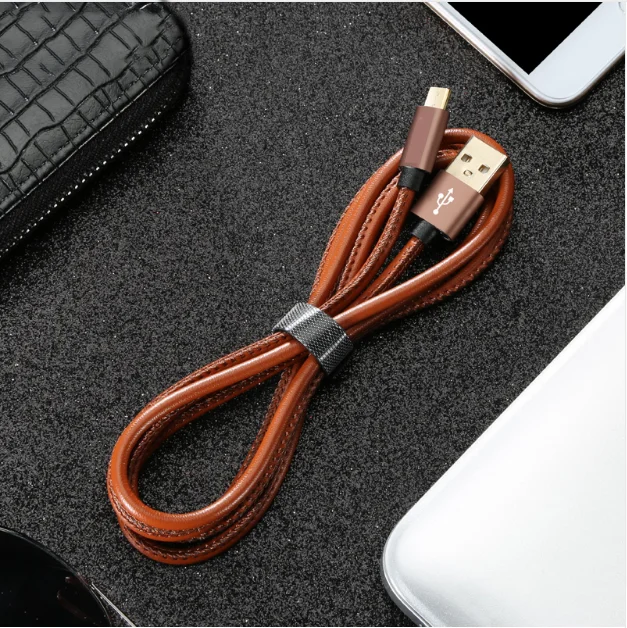 Быстрый Micro USB кабель 2.4A быстрое зарядное устройство и кабель для передачи данных кожаный плетеный кабель USB ЗУ для мобильного телефона кабель для samsung htc huawei