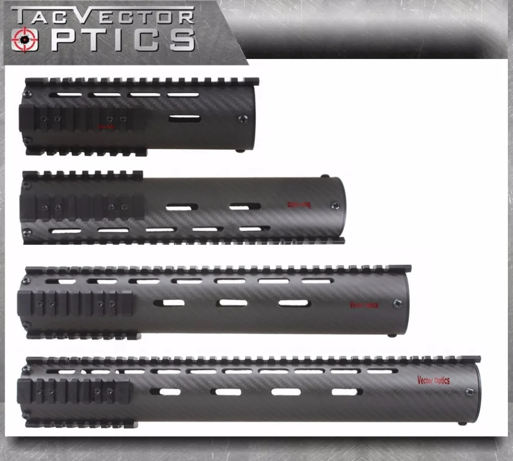 Ultra Light Tactical Carbon Fiber Carbine Rifle Length 7 10 12 15 inch