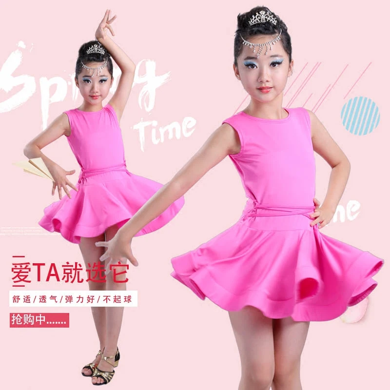Детское платье для латиноамериканских танцев с коротким рукавом|latin dance dress|tango