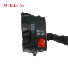 Motlolvee interruptor de guidão de motocicleta, 7/8 polegadas, montagem do motor, bloco de partida elétrica, botão de luz nevoeiro para bmw gs