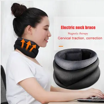 

Electric neck brace warm neck Belt support relieve pain Cervical Vertebra Protection Collar Magnetic therapy Posture Corrector