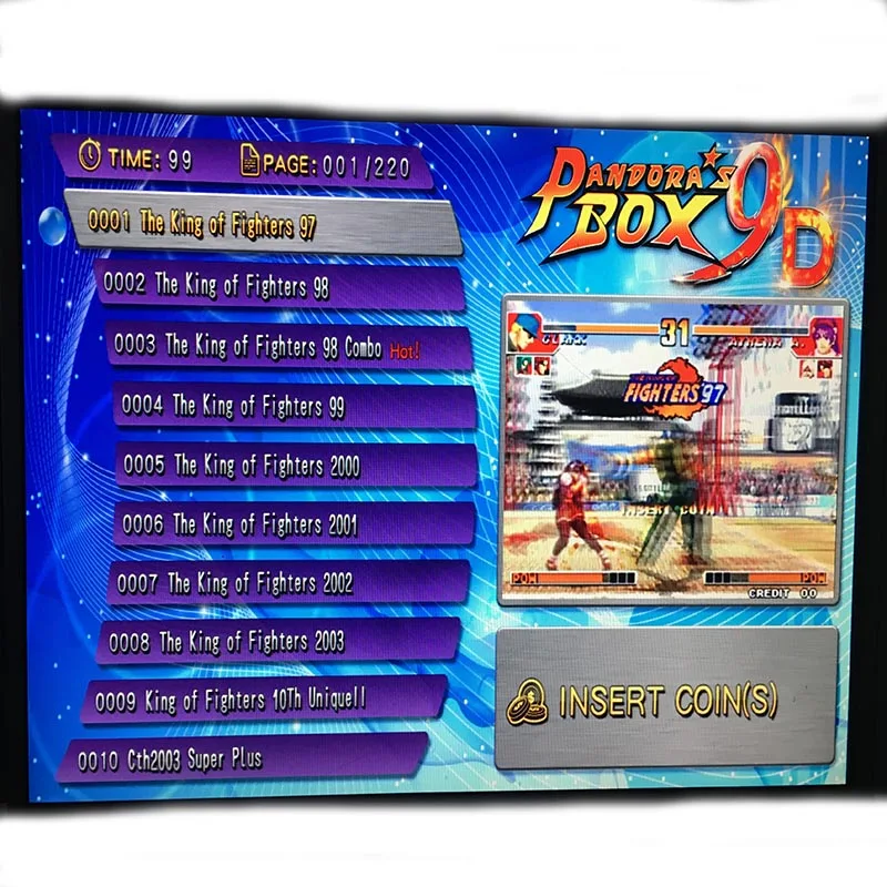 HOT SALE pandora box 9D 2222 in 1 jamma arcade multi game board pcb multigame card vga & HDMI output