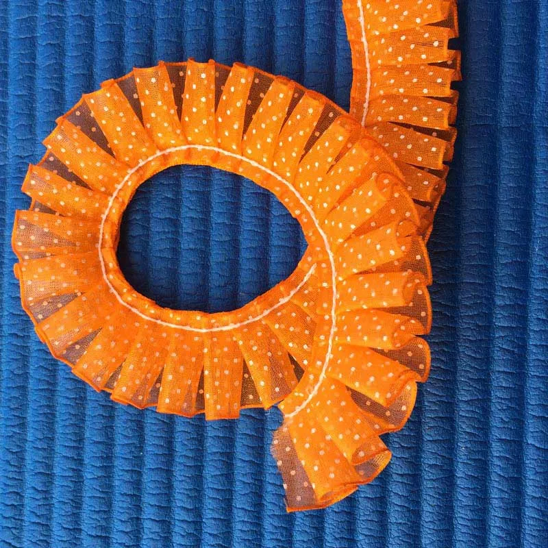 

ZHU RU 10 colors 25mm width Polka Dot ribbon lace Rope Macrame Cord Soutache DIY Laciness Jewelry Material Accessories