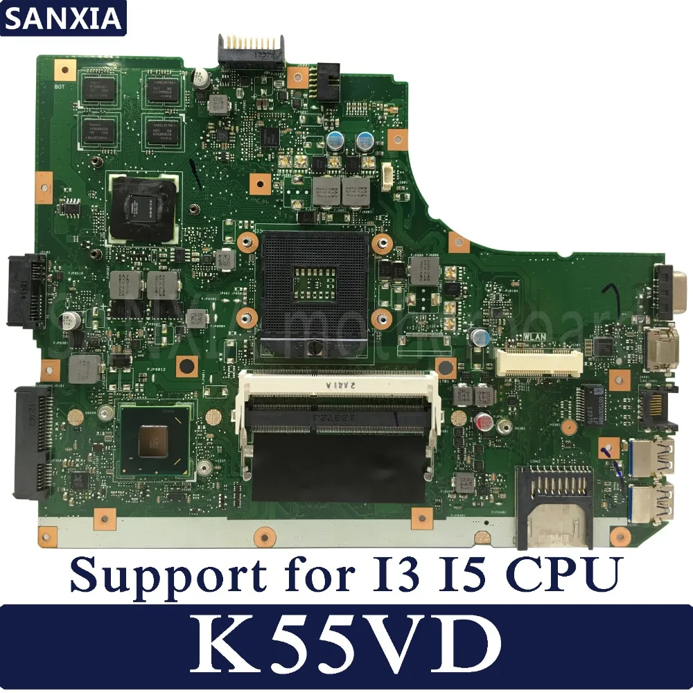 KEFU K55VD Laptop motherboard for ASUS K55VD K55A A55VD F55VD K55V K55 Test original mainboard Support for I3 I5 CPU KEFU K55VD Laptop motherboard for ASUS K55VD K55A A55VD F55VD K55V K55 Test original mainboard Support for I3 I5 CPU