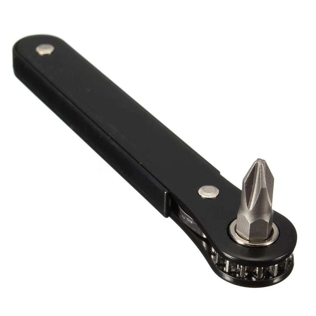 DWZ 10 in 1 Mini Right Angle Offset Hand Ratchet Screwdriver Ratchet Driver Tool Set