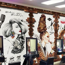 Beibehang papel де parede тренд ретро Европейский стиль Красота Парикмахерские рабочие обои задний план стены hudas красота