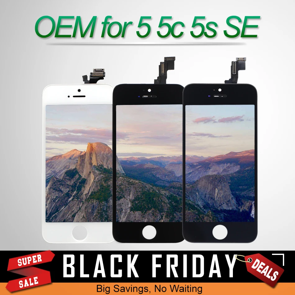 

Original Quality for iPhone 5s SE Display Replacement OEM Digitizer Assembly LCD for iPhone 5 5c Touch Screen No Dead Pixel