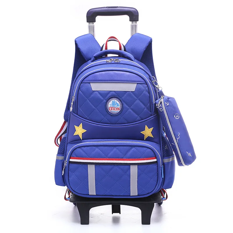 

Waterproof Trolley Children School Bags boys School backpacks Girls Wheels Travel Bags Luggage Backpacks Kids Rolling Schoolbags