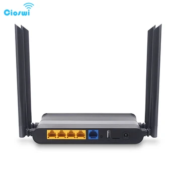 شراءجهاز توجيه واي فاي منزلي احترافي من Cioswi لاسلكي ثنائي النطاق جيجابت واي فاي جهاز توجيه 4 هوائي مكاسب عالية 256 ميجابايت ذاكرة وصول عشوائي DDR2 ذاك...