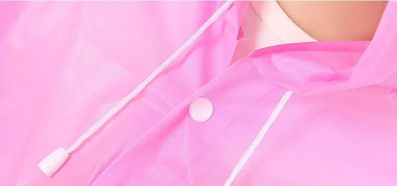 14.Age 6~13 Kids student Hooded Jacket children Girl boy Rain coat Poncho Raincoat Cover Long transparent Rainwear