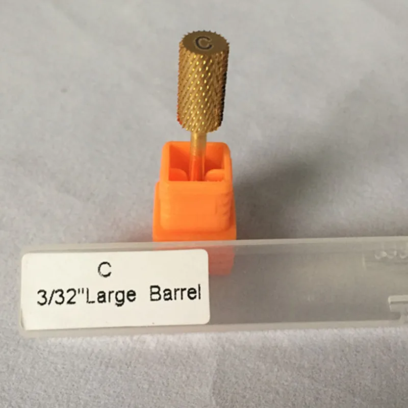 

1pcs 3/32" coarse Large barrel bit carbide nail drill bit electric nail file tools for nail art manicure machine