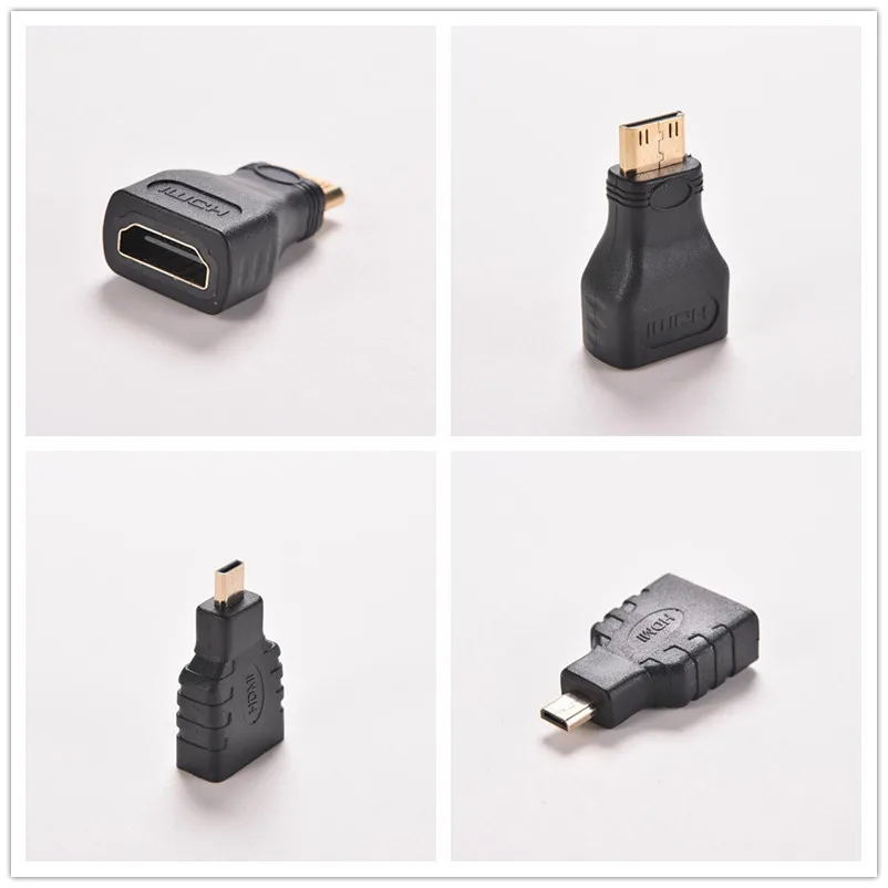 Новый 1 шт. для HDTV камеры F/M HD 1080P кабель удлинитель конвертер HDMI 4 A Женский к Mini Micro B