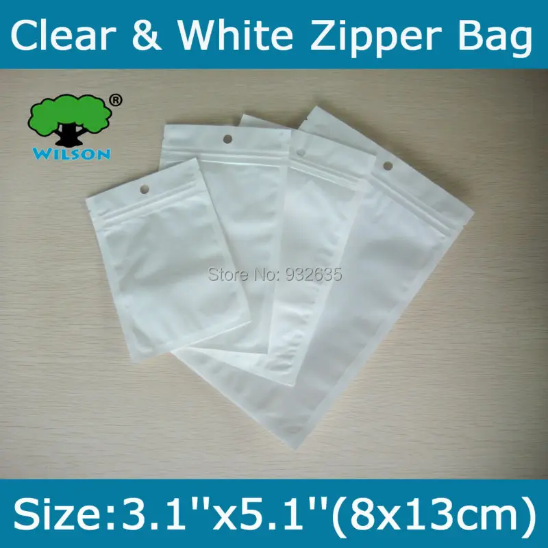 

Free Shipping 200 pcs 3.1''x5.1''(8x13cm) OPP Zip Lock for White/Clear Retail Packaging Bag, Ziplock Zip Lock Bag Retail Package