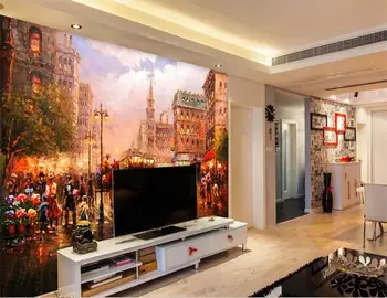 

Custom room wallpaper mural Non-Woven photo wallpaper Europe Old Times oil painting TV background Bedroom wallpaper for wall 3D