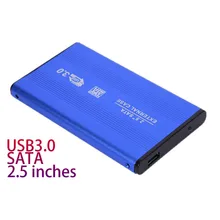 Blue 2.5 "นิ้วภายนอก Enclosure กรณีฮาร์ดดิสก์ Enclosure USB 3.0 SATA ฮาร์ดดิสก์ไดรฟ์ข้อมูล backup Windows/Mac OS(China)