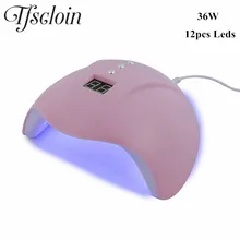 TFSCLOIN 36 Вт Сушилка для ногтей Светодиодный УФ-лампа для всех Гель-лак для ногтей отверждения с 12 шт. светодиодный usb-кабель s 30 s/60 s/99 s таймер маникюрные инструменты