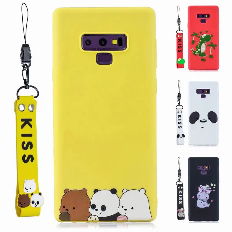 Чехол для Samsung Galaxy Note 8 9 10 Plus M10 M20 M30 A10 A30 A40 A50 A60 A70 A7 A9 2018 Симпатичные из мягкого ТПУ