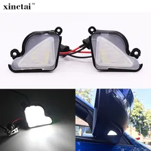 5E 2 pcs Nenhum Erro Para Skoda Octavia LED Puddle Luz Sob o Lado do Espelho Espelho de Luz 2012-2017