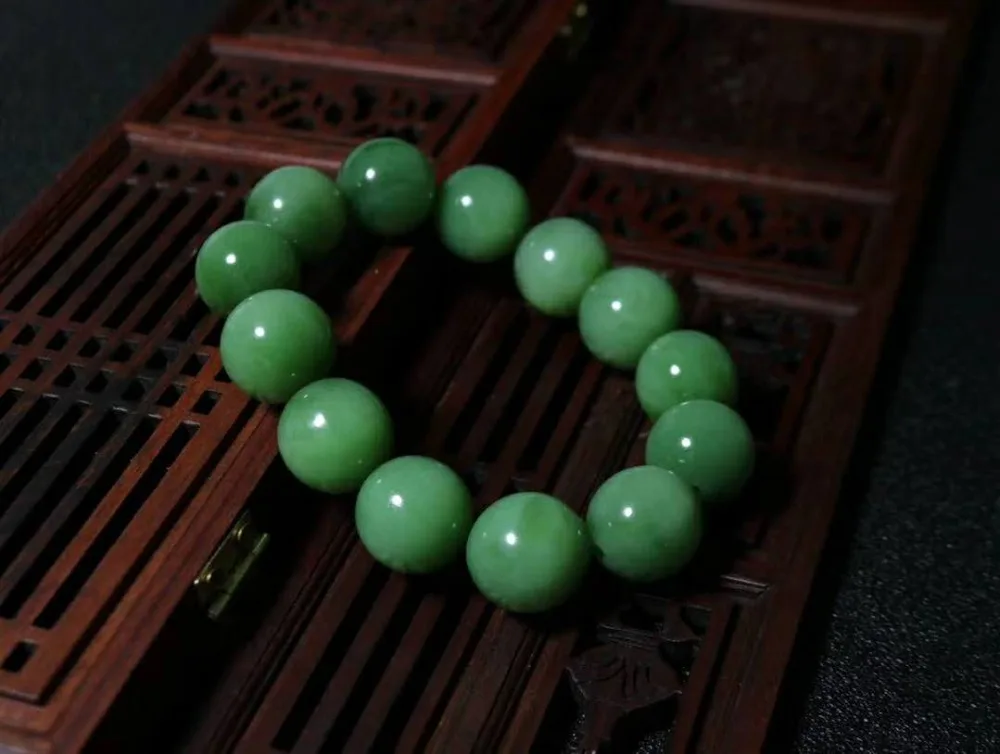 H43# красивый браслет, сорта хотанской(Hetian) яшмы. Розовый фон