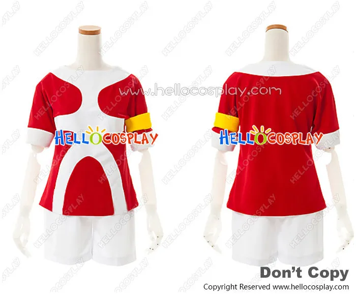 

Inazuma Eleven Go 2 Cosplay Tenma Matsukaze Costume Red Uniform H008