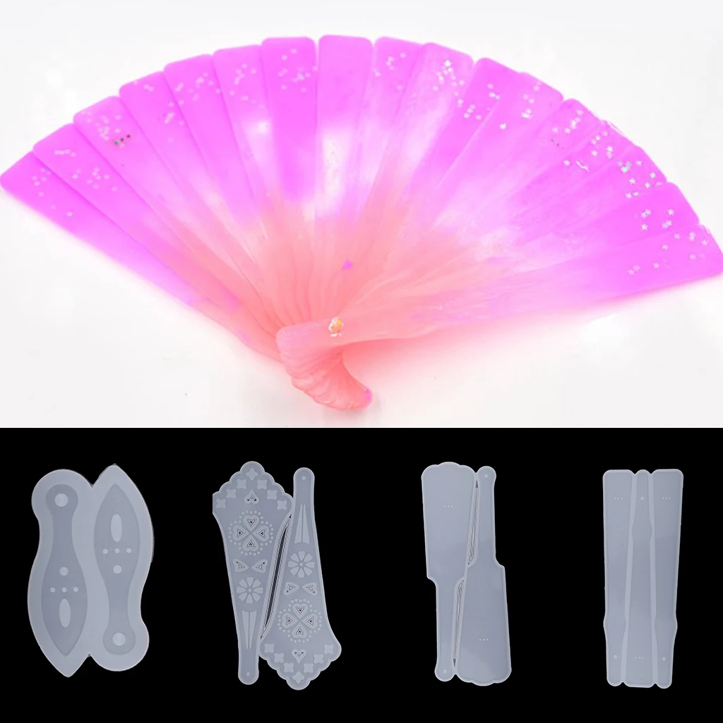 

DIY Fan Mould Silicone Epoxy Resin Casting Toys Mold Tools for Resin Casting Craft DIY Home Ornaments