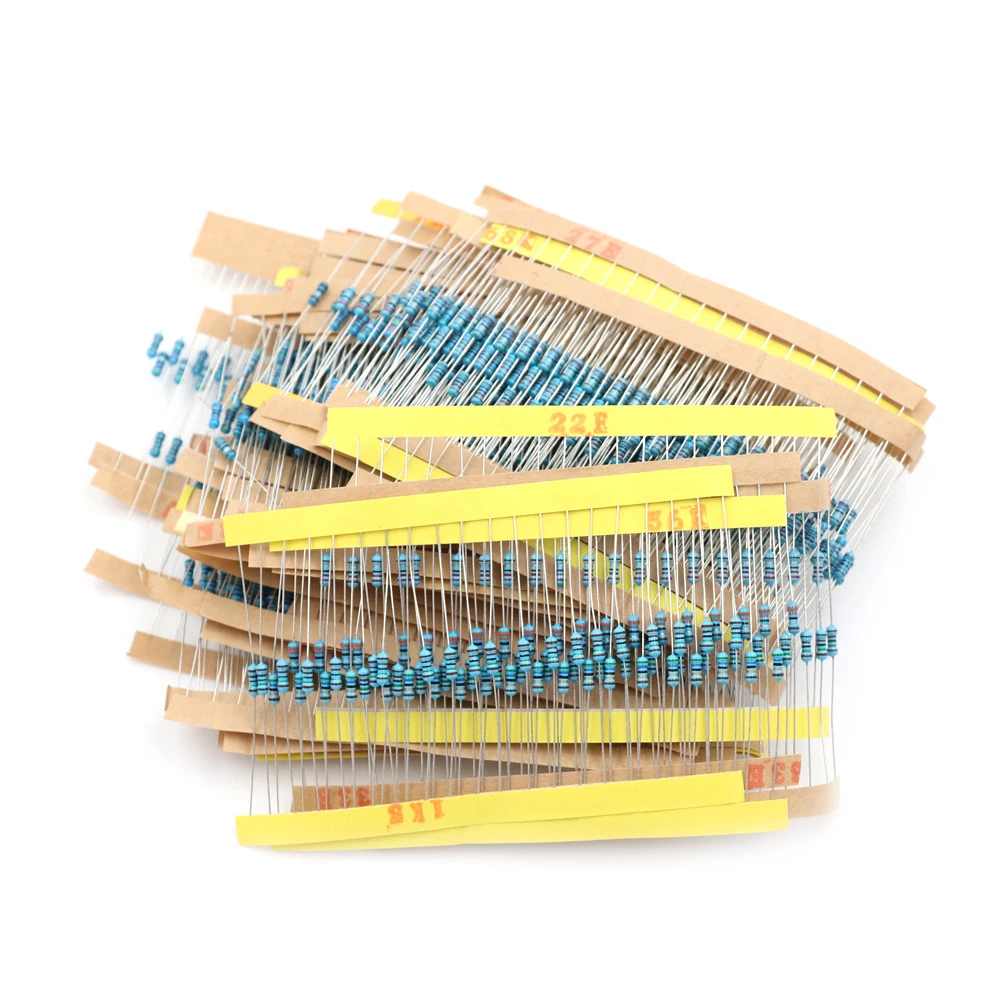 

56 Values (1-10M ) 1/4W 0.25W 1% Metal Film Resistors Assorted kit Set 1120pcs