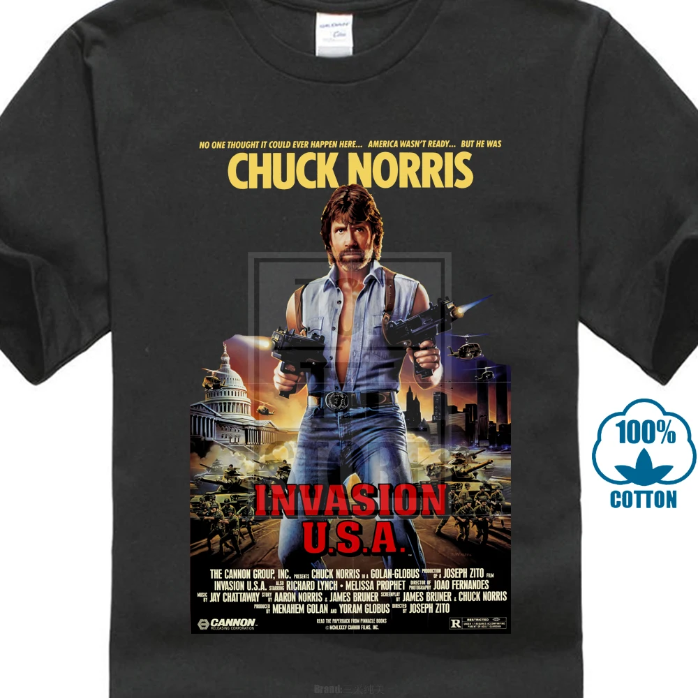 

Invasion U S A Chuck Norris Movie Poster T Shirt All Sizes S To 4Xl