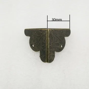 

Case Box Corners For Furniture Decor Triangle Rattan Carved,Wooden Box Corner,Bronze Tone,30*30*30mm,4Pcs