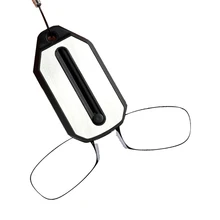 Тонкая рамка с зажимом для носа стекло для чтения es мини складное стекло для чтения es для мужчин и женщин Легкий чехол с цепочкой для ключей из стекла принца-неза