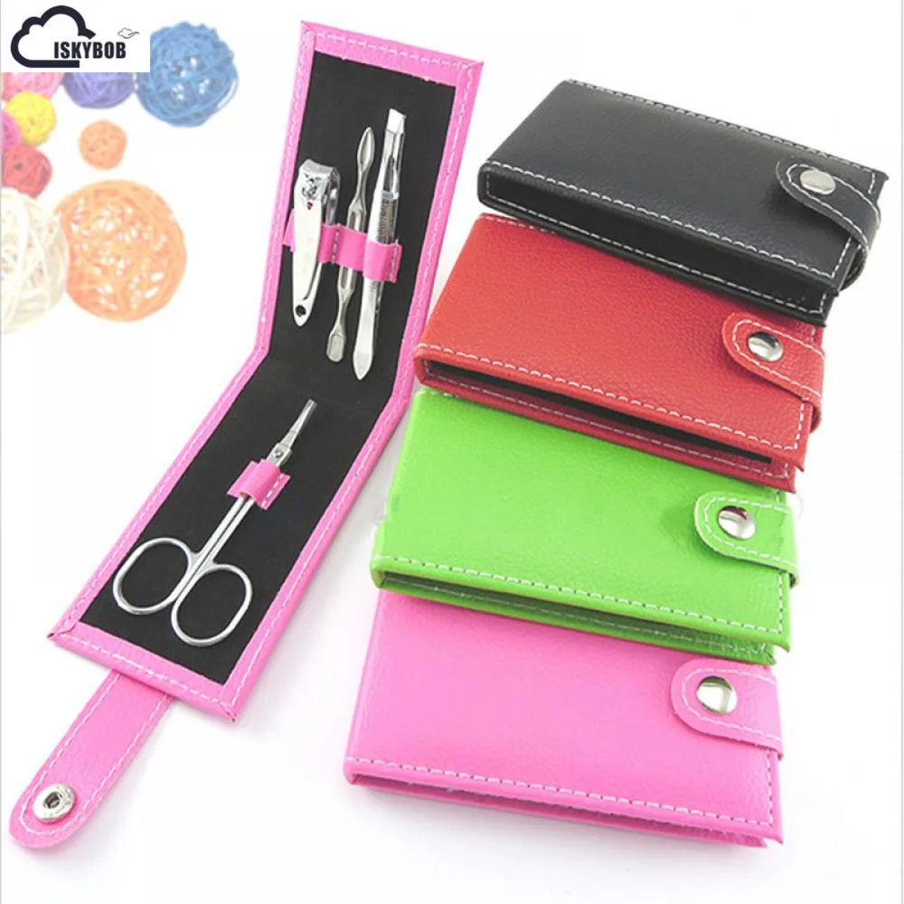 

4 in 1 Pocket Professional Size Manicure Pedicure Set Kit Nail Care Clipper Tool