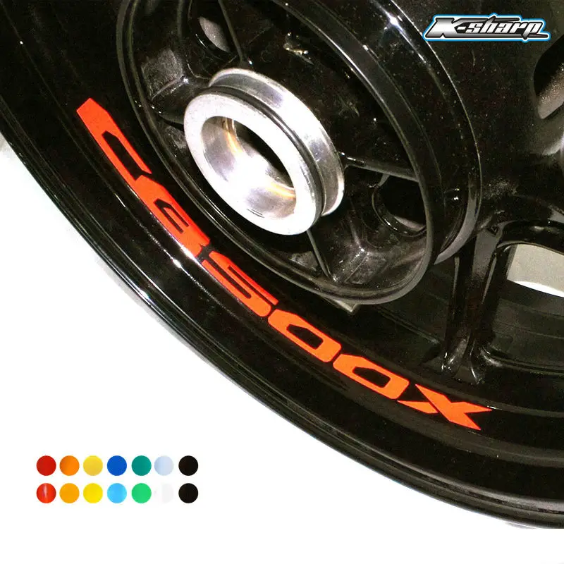 

8 X CUSTOM INNER RIM DECALS WHEEL Reflective STICKERS STRIPES FIT HONDA CB 500X