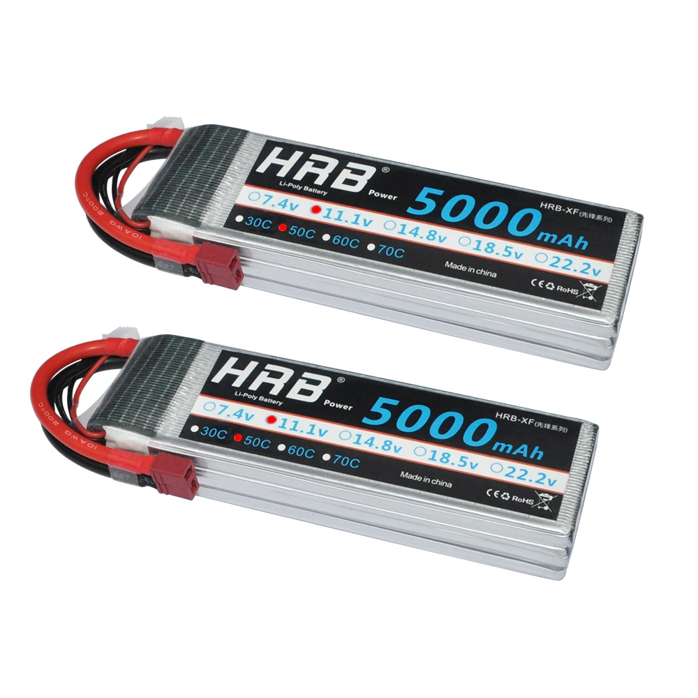 hrb 5000mah 11.1 v 50c
