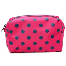 10* косметичка/макияж/Органайзер, сумка, карман на молнии чехол для рук розово-красный