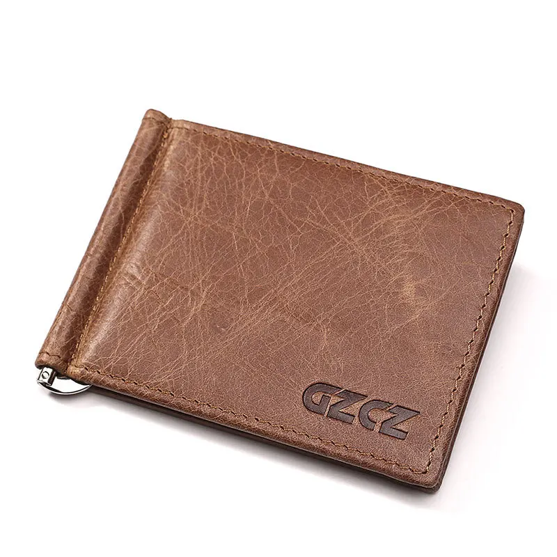 

New Men Money Clip Wallet Cash Case Holder Money Bag Slim Multi Card Purse Fashion Genuine Leather Credit Card Vallet Walet