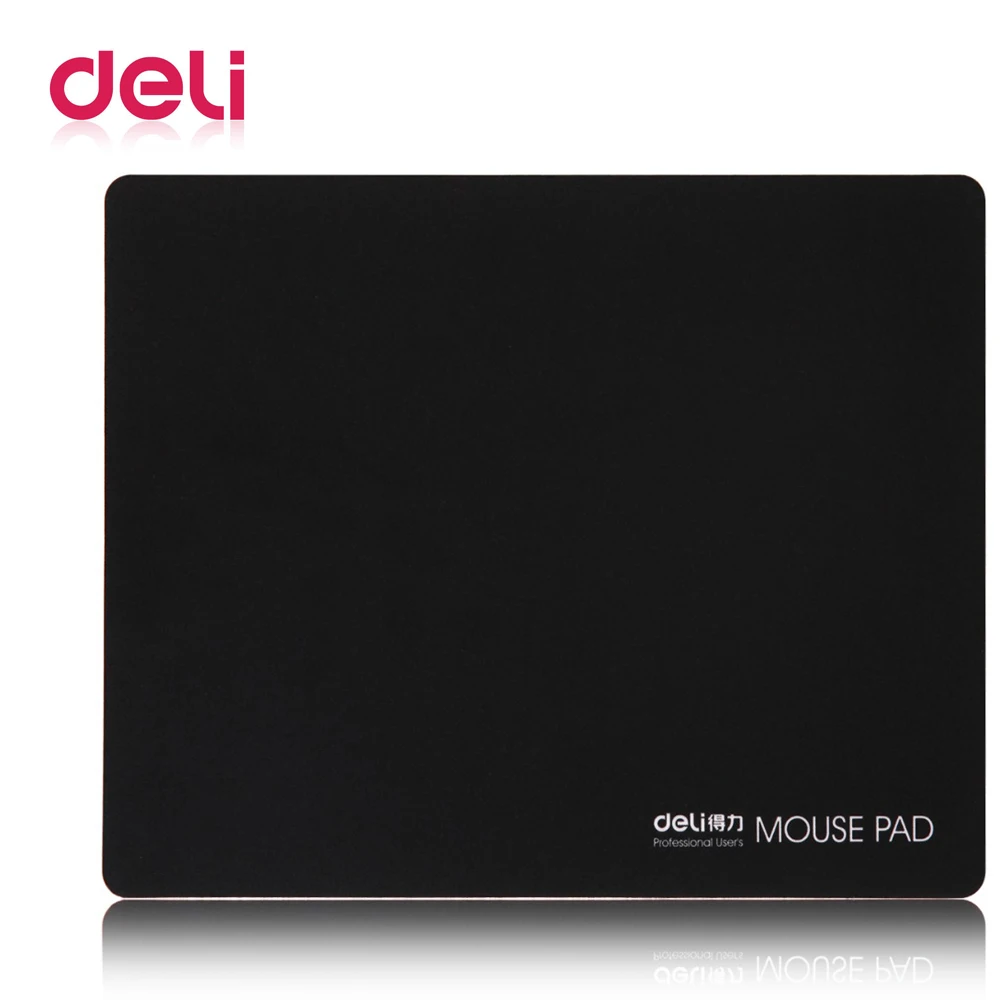 

Deli 1pcs mouse pads 250x200x3mm natural rubber material game work use black mouse pad the space pattern 3692