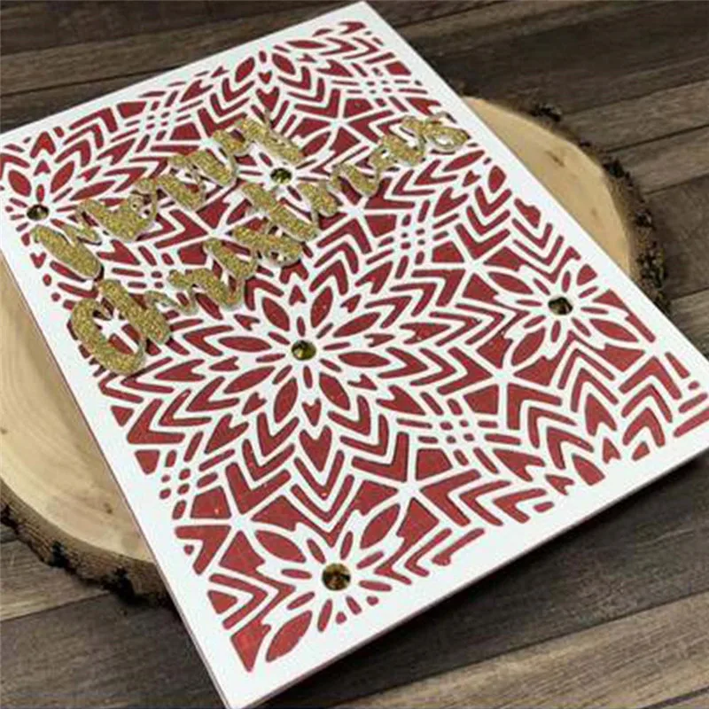 

GJCrafts Fancy Floral Coverplate Metal Cutting Dies for Scrapbooking Card Album Embossing Crafts Diecut Stencil New Template
