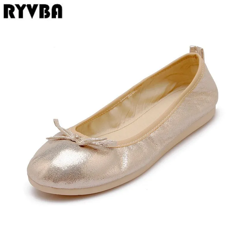 round toe ballerina flats