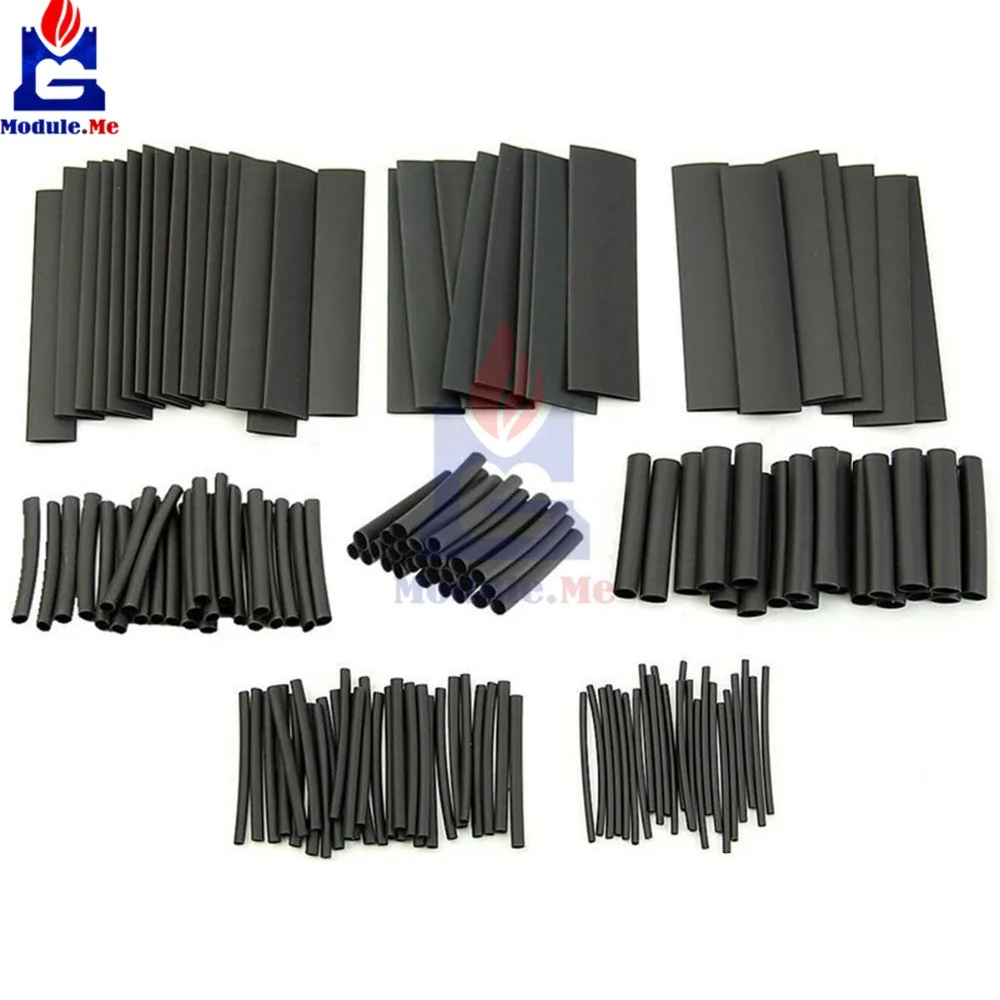 1set 127Pcs Polyolefin Car Electrical Cable Tube kits Heat Shrink Tube