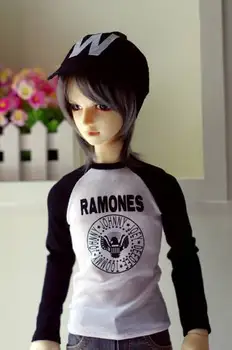 

[wamami] 766# White & Words T Shirt /Outfit For 70cm Uncle SD17 DZ DOD BJD Dollfie