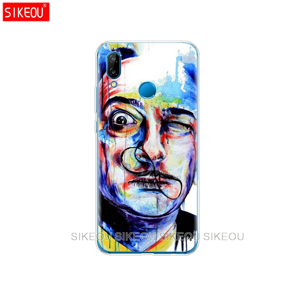Силиконовый чехол для телефона Huawei P20 P7 P8 P9 P10 Lite Plus Pro 2017 p smart 2018 Salvador Dali|Бамперы| |