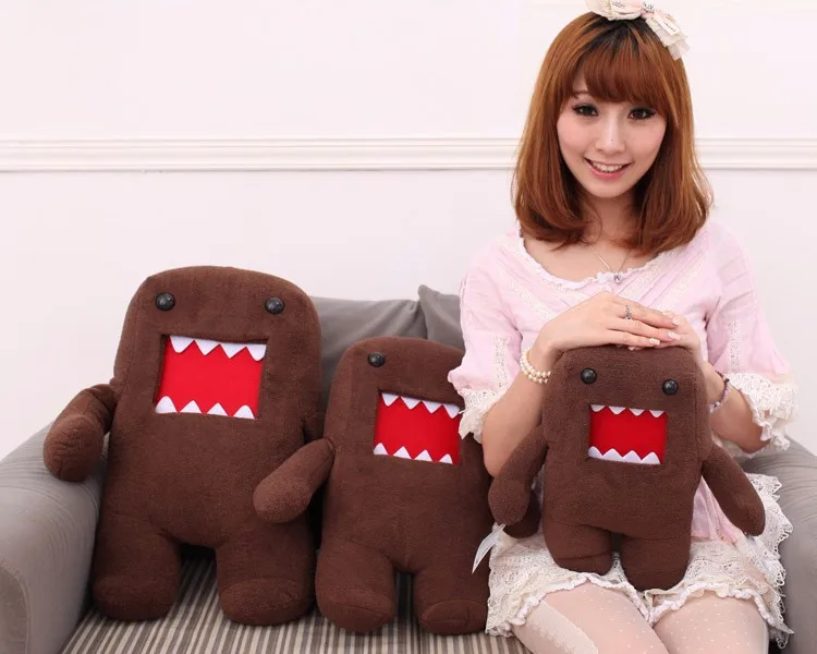 40cm Japan Domo Kun Creative Kawaii Plush Toys Domokun Film Cartoon Stuffed Doll Baby Infant Child Toys Birthday Xmas Gift Dash