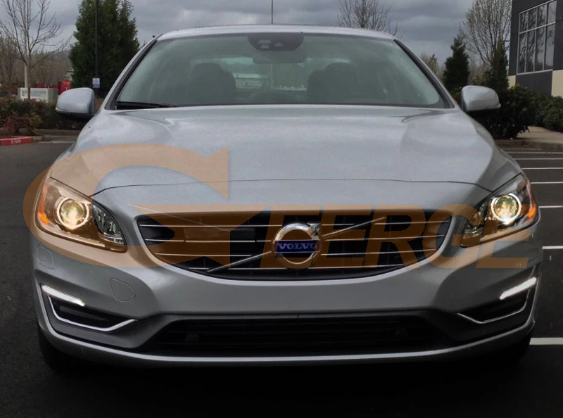 Для Volvo S60 S60L V60 ксеноновые фары отличные ангельские глазки Ультра яркое освещение CCFL ангельские глазки комплект